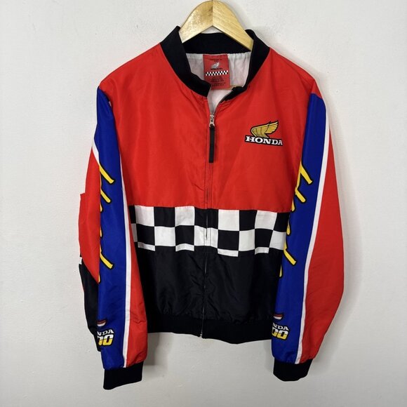 Forever 21 Vintage Inspired Honda 500 Windbreaker Racing Jacket Men 3XL - Picture 1 of 7